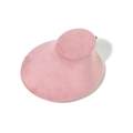 Elegant pink velvet necklace display stand for high-end jewelry presentation - Pink With Hook