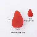 Miniature realistic strawberry resin model with size dimensions 3.5cm for DIY food play - 3.5cm Half Strawberry (No Printing)