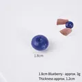 Ρεαλιστικό μοντέλο μίνι μύρτιλο από PVC 1,8 cm για χειροτεχνίες και διακόσμηση - 1.8cm (Μεγάλο) / Ανοιχτό μπλε