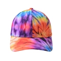 Berretto da baseball tie-dye colorato con vivaci motivi viola, arancioni e blu stile graffiti - Berretto da baseball tie-dye 03