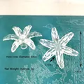Transparent 4.6cm flower-shaped acrylic decoration accessory for Christmas lights - Small Christmas Flower (6mm Socket)