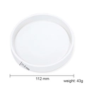 Silicone resin mold round coaster 112mm diameter high transparency casting tool - Large Round
