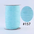 Light blue waxed cord #157 for DIY jewelry making in a compact spool presentation - #157 Light Blue / 1.0mm 160m