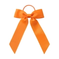Élastique à cheveux avec gros nœud en ruban gros-grain orange pour petites filles - Orange