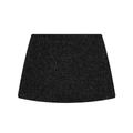 Dames mini-rok van zwart tweed met witte gebreide textuur en klassiek silhouet - XS / Culottebroek