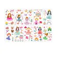 Waterproof cartoon princess tattoo stickers for kids featuring 10 cute fairy tale designs - Princess Series Theme (K03)