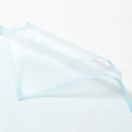 Waterproof light blue floral wrapping paper with solid matte border for bouquets - Light Blue