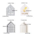 Nautical lighthouse house silicone mold with anchor pattern for DIY resin plaster crafts - Anchor Letter