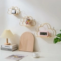 Nordic gold cloud-shaped wall shelves with wooden base for stylish home storage - 3-Piece Cloud Shelf Set - Gold