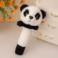 Λούτρινο panda ραβδί μασάζ και κουδουνίστρα για μωρά σε ζεστό οικιακό σκηνικό - Στυλ Πάντα / 25cm