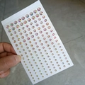 Self-adhesive AB iridescent rhinestones in various sizes for facial makeup and eye decoration - Mixed Size Iridescent Gems
