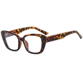 Montatura per occhiali cat-eye tartarugata con lenti protettive anti-luce blu - Montatura Leopardata / Tortoise