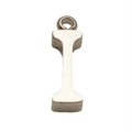 Minimalist silver stainless steel letter I pendant with a sleek brushed metal finish - Steel I (With Chain) / Silver-Letter I
