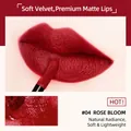 Velvet matte liquid lipstick in shade 04 Rose Bloom with a retro deep rose red finish - 6.5g / 04# Rose Bloom