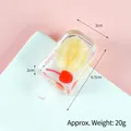 Creative simulated ice cream keychain in red cherry flavor with 6.5x3x2cm size - Cherry & Walnut