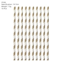 Brown and white striped Capybara party paper straws set of 10 pieces for boys birthday - Paper Straws 10PCS