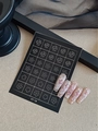 French manicure stickers YT 18 with white rose and flower patterns for nail art - Flower Style (YT18)