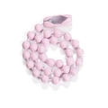 Pink 12cm metal ball chain with secure connector clasp for DIY crafts and jewelry making - Pink