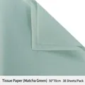 Matcha green 50x70cm pearlescent tissue paper for flower wrapping and gift packaging - 50*70cm (38 Sheets/Pack) / Matcha Green