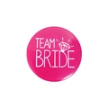 Magenta Team Bride Anstecknadel mit Diamant-Grafik für Junggesellinnenabschiede - Diamant Team Braut / Rosarot