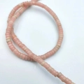 Macro di perline cilindriche in pietra imperiale rosa per creazione di gioielli fai-da-te - 2*4mm/filo circa 130 pezzi / Opale rosa