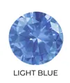 Round brilliant cut light blue sparkling cubic zirconia gemstone variant for fashion ring jewelry - US 7 / Rose Gold - March (Light Blue)