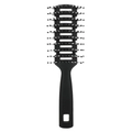 Professional black vented hairbrush with boar bristles and massaging ball-tips - Large 11-Row / Large Vented Brush 11-Row Black