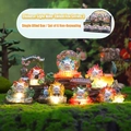 Chinese fox spirit collectible blind box figurine with built-in LED light and moss base - A127 Chinese Style Nine-tailed Fox Second Set (6 Pieces) / Random 1pc