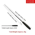 Extendable 3-section telescopic fishing rod cat toy with black anti-slip handle - Short Rod Black Handle 3-Section Telescopic