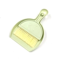 Mini desktop cleaning set with smiley face broom and light green dustpan kit - Smiley Nordic Green