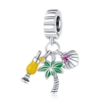 Summer Beach Coconut Trees / Silver