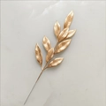 Branche de feuille de ginkgo dorée artificielle pour décorations florales - Branche de Pommier à Neuf Feuilles 45cm