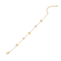 Goldenes Herzarmband mit funkelndem Zirkonia und verstellbarem Karabinerverschluss für Damen - Stil 8 Herz