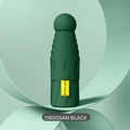 Compact dark green UV umbrella with 6 ribs and UPF 50+ sun protection label - Dark Green