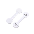 White self-adhesive ring price label stickers for jewelry size 11 marking tags - Size 11 / 100pcs Pack / White