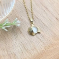 Elegant gold O-chain necklace featuring a fish pendant with white gemstone and pave zircon - Golden Full Zircon Fish