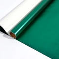 Rollo de papel de regalo de Navidad verde metalizado de calidad para flores y regalos - Serie de Papel Aluminizado - Verde Mate / 43X300CM
