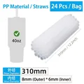 310mm*OD 8mm*ID 6mm (24 PP Straws/Bag)