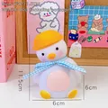Cute penguin-shaped cartoon night light in white and pink with a blue bow tie decoration - 2# Blue Ribbon Crooked Head Duck