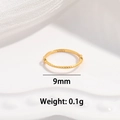 Golden 9mm S925 sterling silver beaded lace ring for DIY jewelry making component - Gold Medium 9mm