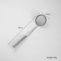 304 stainless steel fine mesh oil skimmer spoon with 7.8cm diameter and long handle - Narrow Rim Oil Skimmer 8 Inch