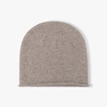 Gorro de punto avena con diseño de borde enrollado para calidez invernal y estilo acogedor - Caqui (24B092)