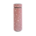 500ml pink rhinestone vacuum flask with LED temperature display and sparkling diamond finish - Rose Gold