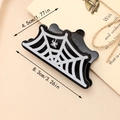 Pinza per capelli Halloween con ragnatela, lunghezza 8,3 cm per acconciature festive - Ragnatela