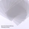 Lámina plástica A4 transparente 0.2mm para moldes de purpurina y colgantes de resina DIY - Lámina de Plástico PVC A4 0.2mm 1ud