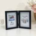 Cadre photo double pliable noir pour photos 4x6 pouces de style nordique et moderne - 6 Pouces / Double Pliage - Noir