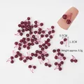 Miniature deep red simulation cherry model for DIY craft, size 0.5cm by 1.3cm - Purple