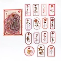 Vintage PET flower stickers with 30 pieces of retro floral DIY scrapbooking materials - Flowing Roses