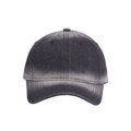 Macro shot of gradient denim fabric and reinforced stitching on the vintage baseball cap - Dark Gray Gradient (Style 6)
