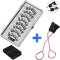 5-magnet magnetic eyelashes kit MB11K-5 with reusable lashes and professional applicator - MB11K-5 / 5 Pairs Eyelashes + Black Clip